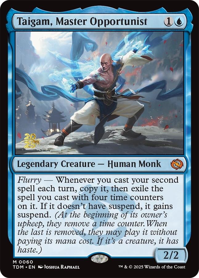 Taigam, Master Opportunist [Tarkir: Dragonstorm Prerelease Promos] | Card Merchant Takapuna