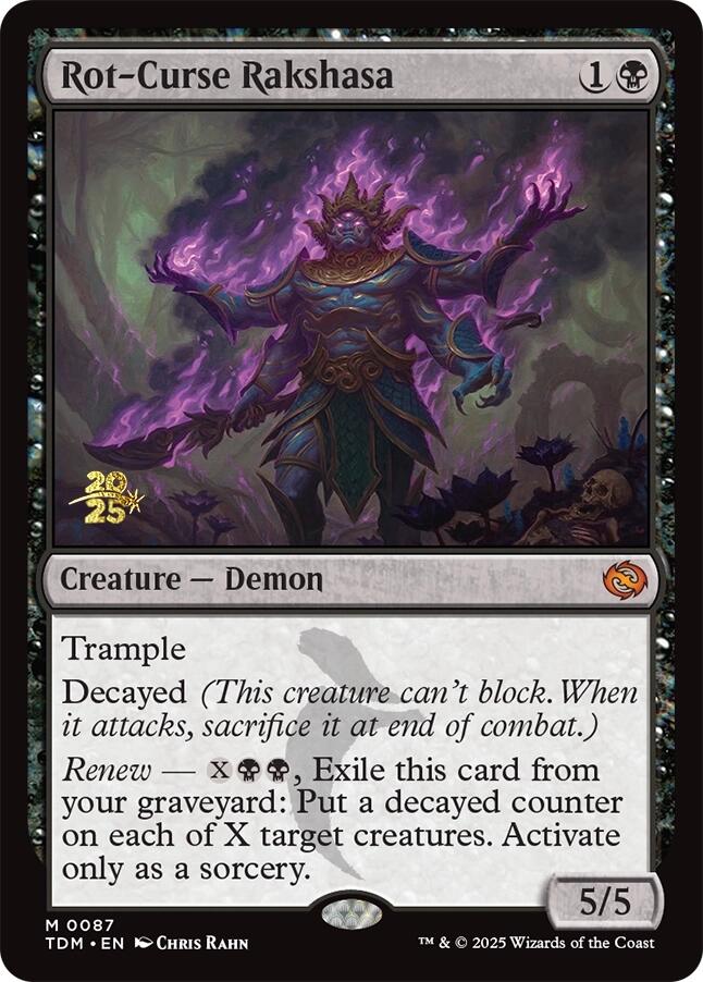 Rot-Curse Rakshasa [Tarkir: Dragonstorm Prerelease Promos] | Card Merchant Takapuna