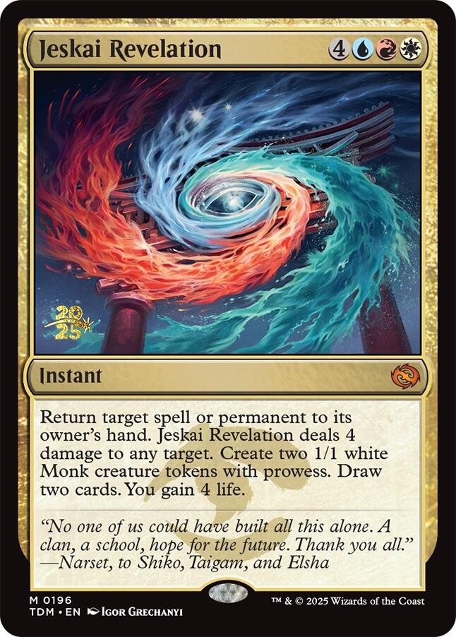 Jeskai Revelation [Tarkir: Dragonstorm Prerelease Promos] | Card Merchant Takapuna
