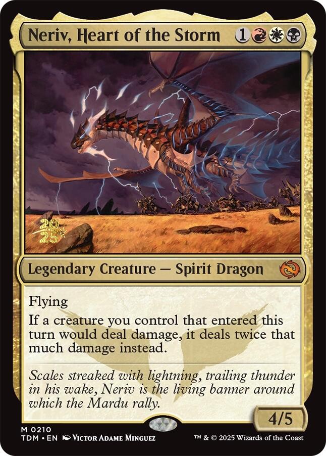 Neriv, Heart of the Storm [Tarkir: Dragonstorm Prerelease Promos] | Card Merchant Takapuna