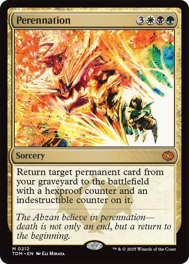 Perennation [Tarkir: Dragonstorm Prerelease Promos] | Card Merchant Takapuna