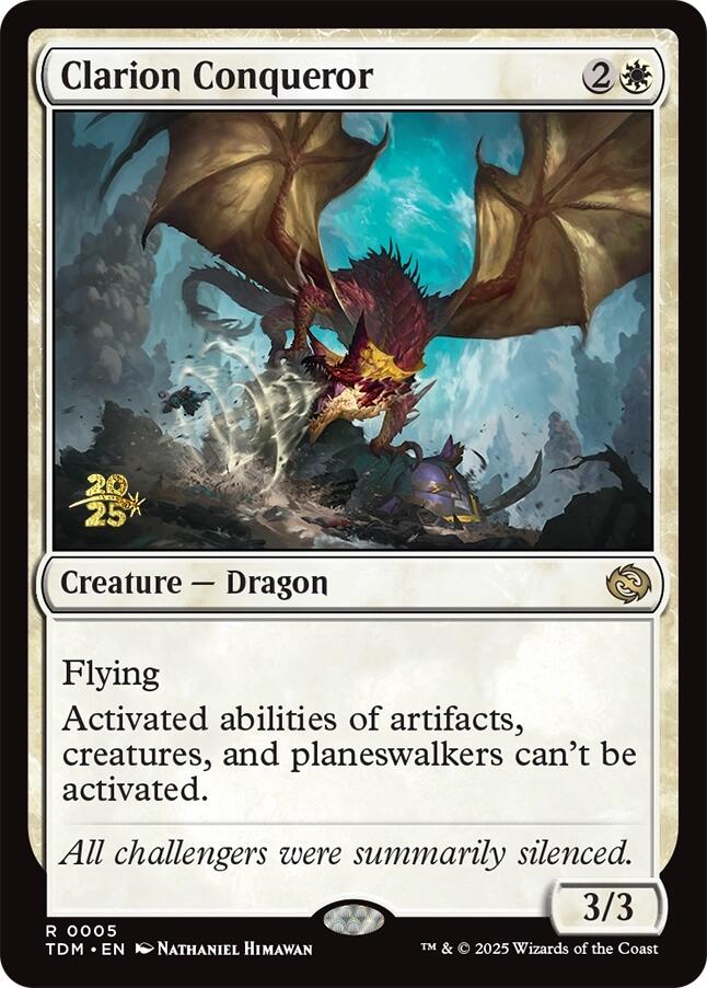 Clarion Conqueror [Tarkir: Dragonstorm Prerelease Promos] | Card Merchant Takapuna
