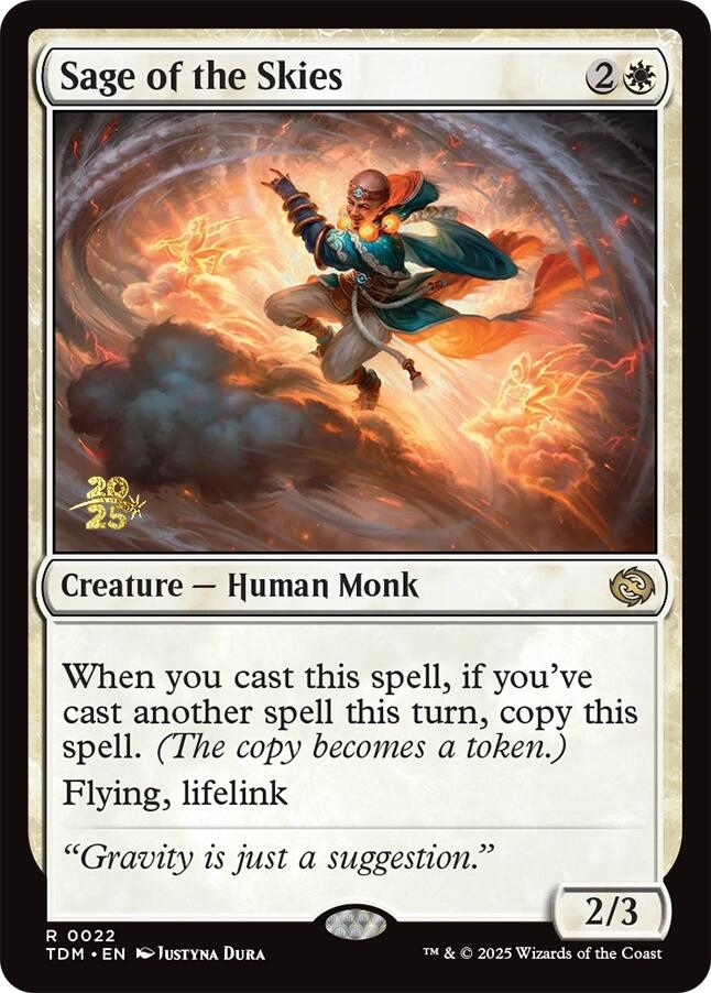 Sage of the Skies [Tarkir: Dragonstorm Prerelease Promos] | Card Merchant Takapuna