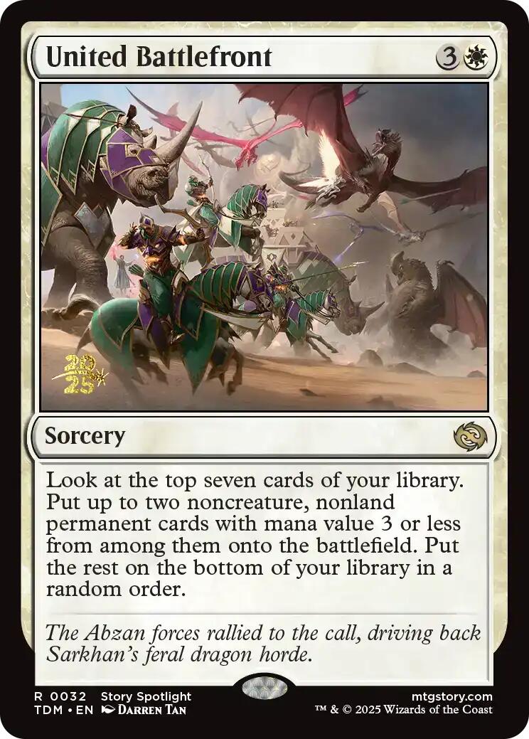United Battlefront [Tarkir: Dragonstorm Prerelease Promos] | Card Merchant Takapuna