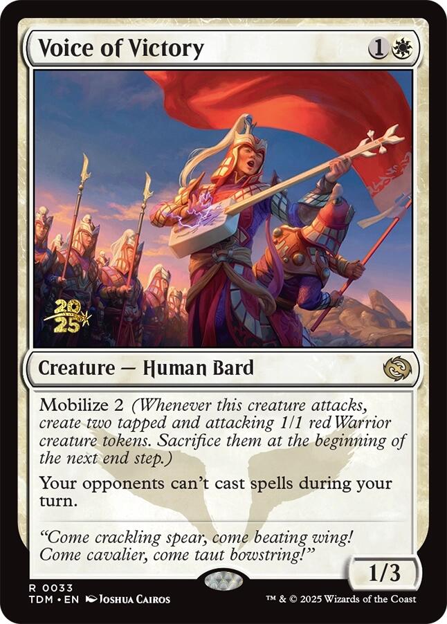 Voice of Victory [Tarkir: Dragonstorm Prerelease Promos] | Card Merchant Takapuna