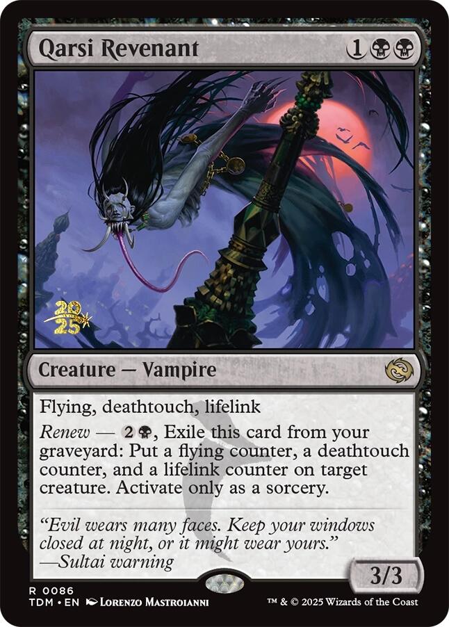 Qarsi Revenant [Tarkir: Dragonstorm Prerelease Promos] | Card Merchant Takapuna