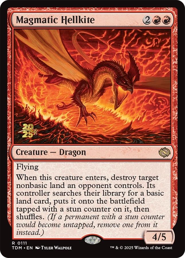 Magmatic Hellkite [Tarkir: Dragonstorm Prerelease Promos] | Card Merchant Takapuna