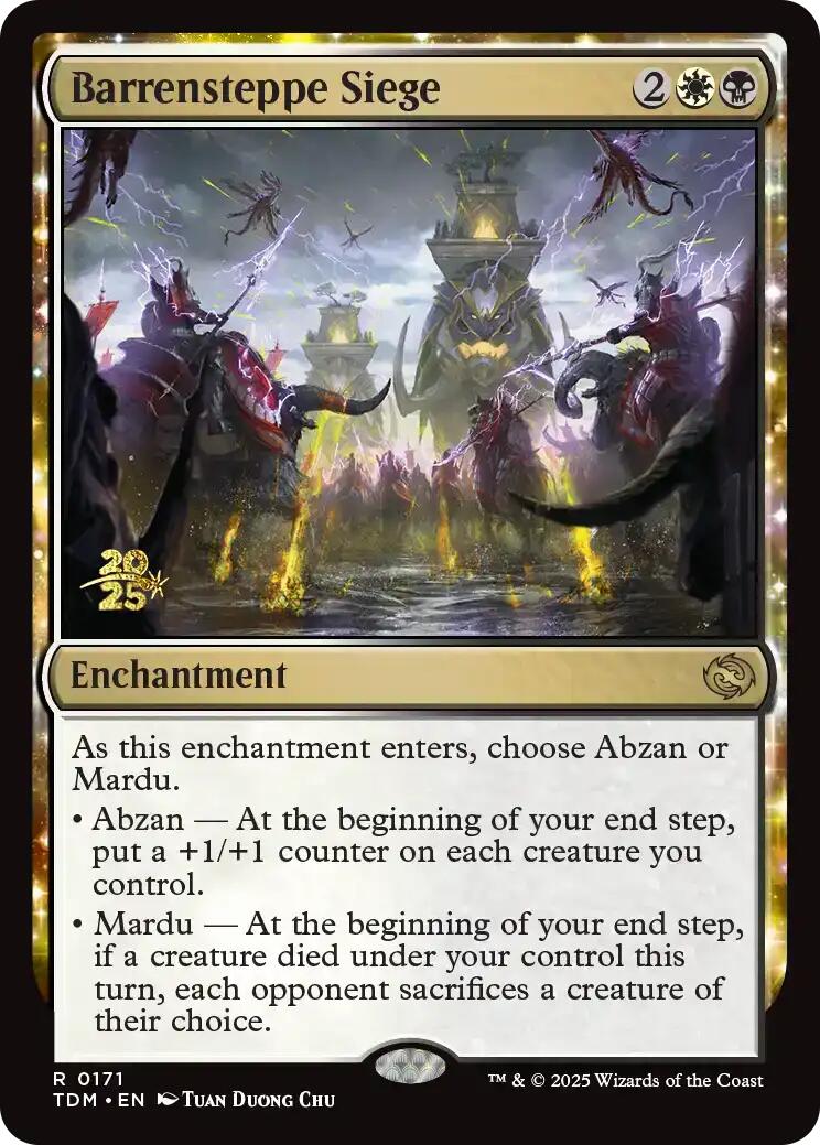 Barrensteppe Siege [Tarkir: Dragonstorm Prerelease Promos] | Card Merchant Takapuna