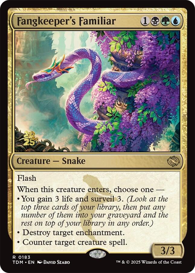 Fangkeeper's Familiar [Tarkir: Dragonstorm Prerelease Promos] | Card Merchant Takapuna