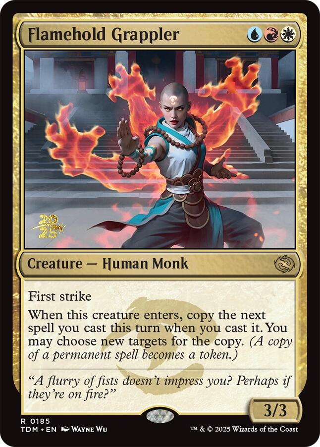 Flamehold Grappler [Tarkir: Dragonstorm Prerelease Promos] | Card Merchant Takapuna