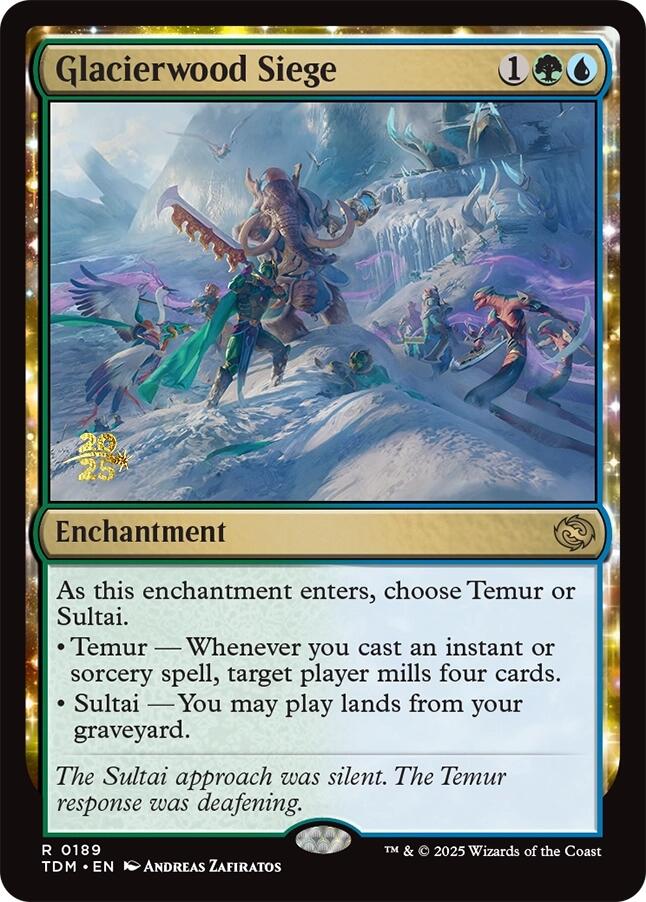 Glacierwood Siege [Tarkir: Dragonstorm Prerelease Promos] | Card Merchant Takapuna