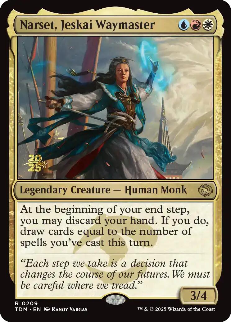 Narset, Jeskai Waymaster [Tarkir: Dragonstorm Prerelease Promos] | Card Merchant Takapuna