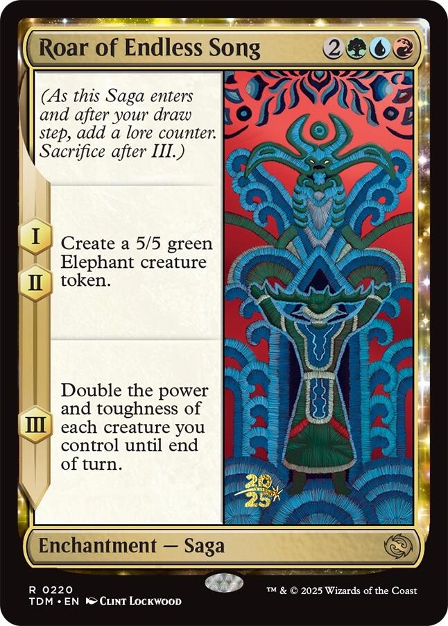 Roar of Endless Song [Tarkir: Dragonstorm Prerelease Promos] | Card Merchant Takapuna