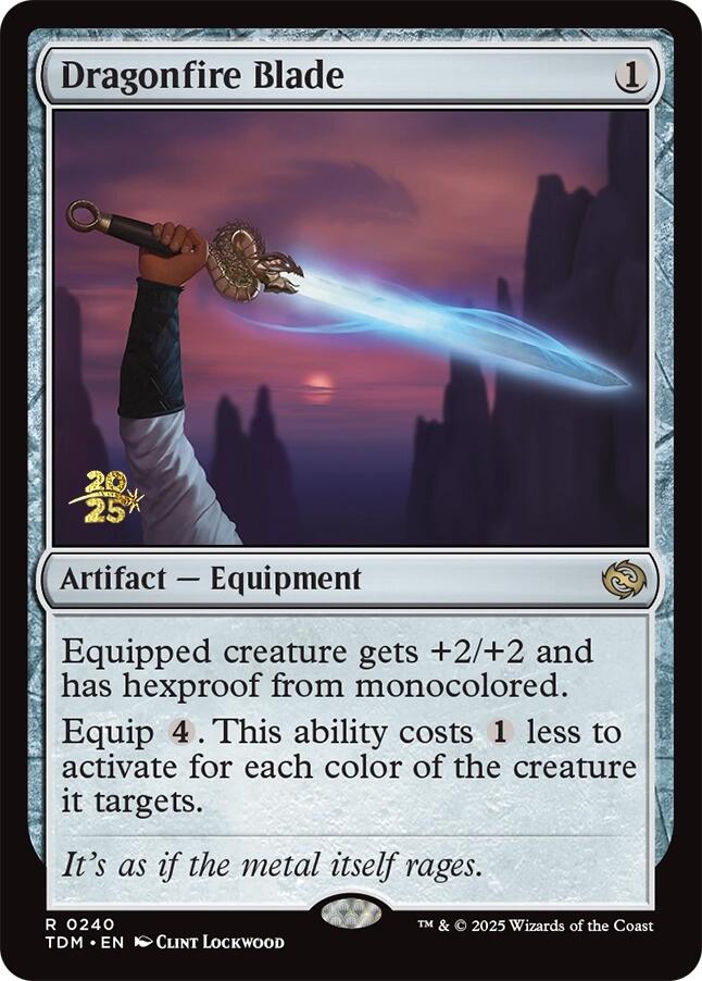 Dragonfire Blade [Tarkir: Dragonstorm Prerelease Promos] | Card Merchant Takapuna