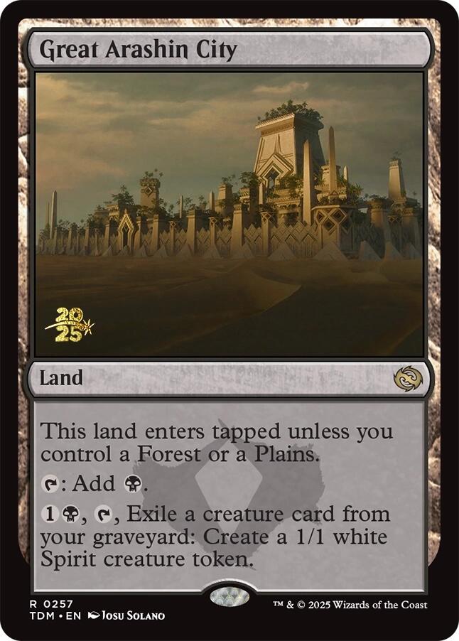 Great Arashin City [Tarkir: Dragonstorm Prerelease Promos] | Card Merchant Takapuna