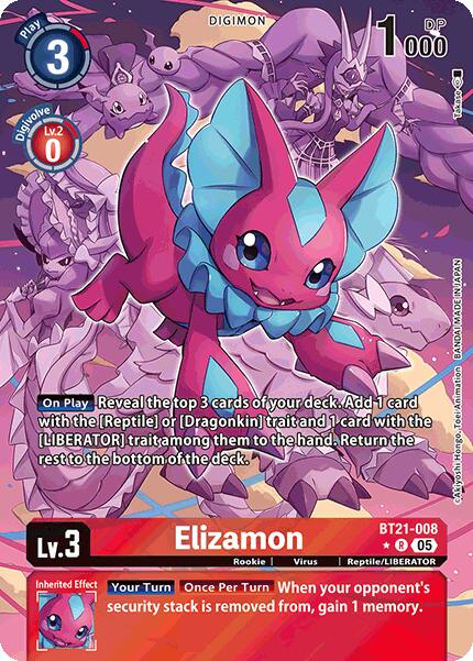 Elizamon [BT21-008] (Alternate Art) [World Convergence] | Card Merchant Takapuna