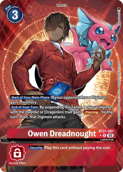 Owen Dreadnought [BT21-081] (Alternate Art) [World Convergence] | Card Merchant Takapuna
