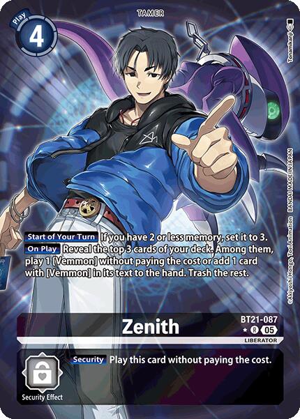 Zenith [BT21-087] (Alternate Art) [World Convergence] | Card Merchant Takapuna