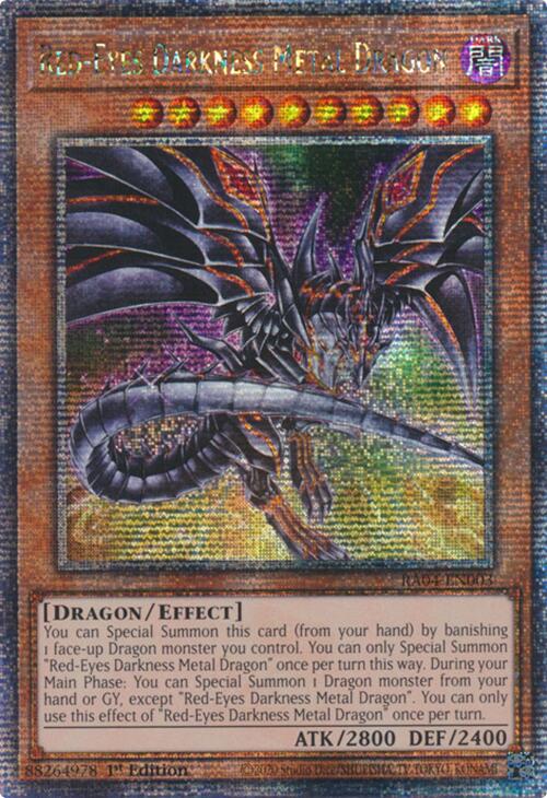 Red-Eyes Darkness Metal Dragon (Alternate Art) [RA04-EN003] Quarter Century Secret Rare | Card Merchant Takapuna