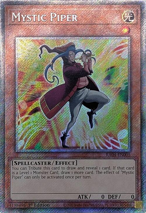 Mystic Piper [RA04-EN005] Platinum Secret Rare | Card Merchant Takapuna