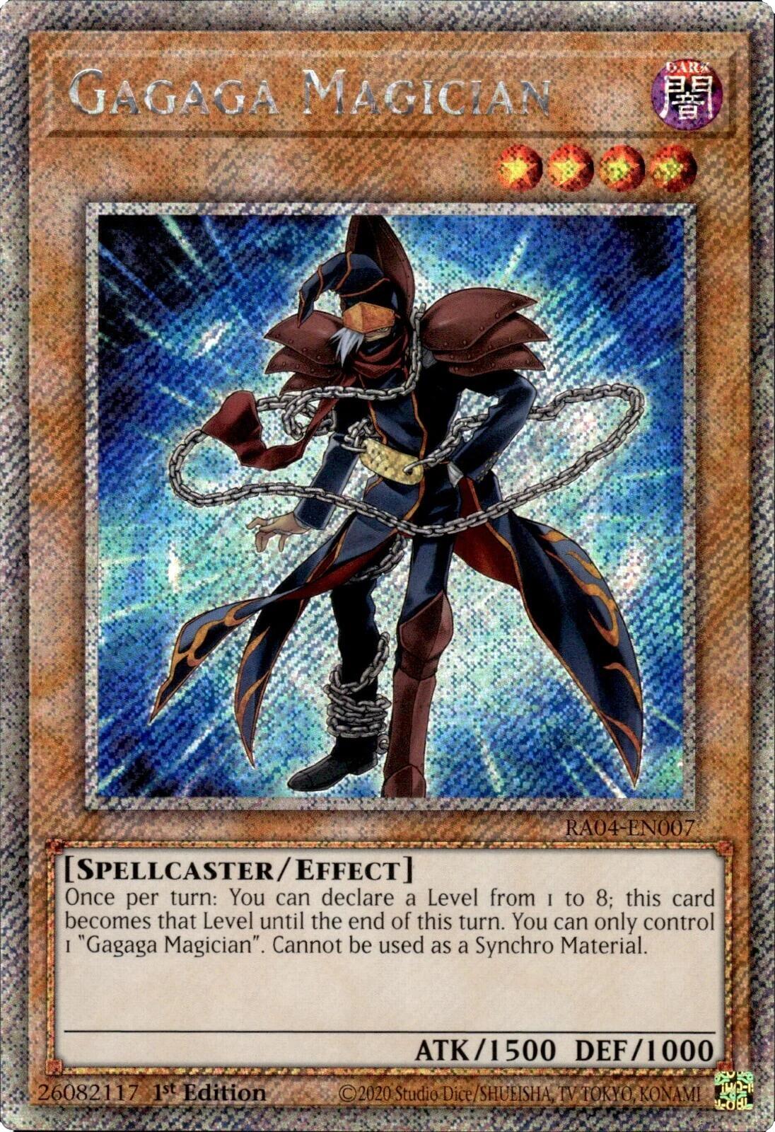 Gagaga Magician [RA04-EN007] Platinum Secret Rare | Card Merchant Takapuna
