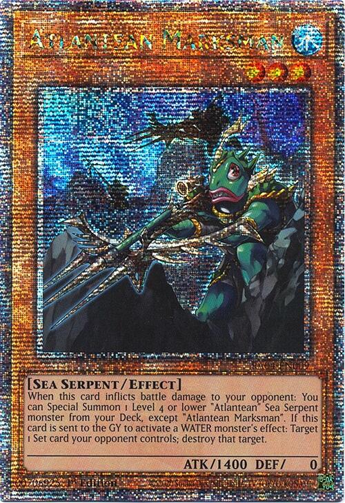 Atlantean Marksman [RA04-EN009] Quarter Century Secret Rare | Card Merchant Takapuna