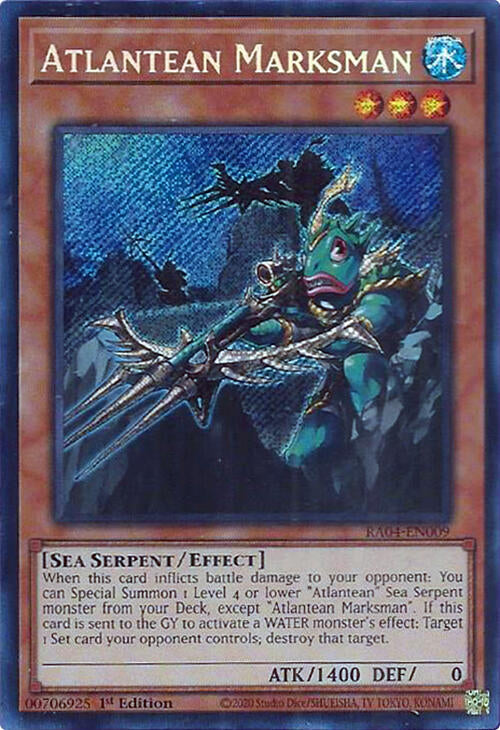 Atlantean Marksman [RA04-EN009] Secret Rare | Card Merchant Takapuna