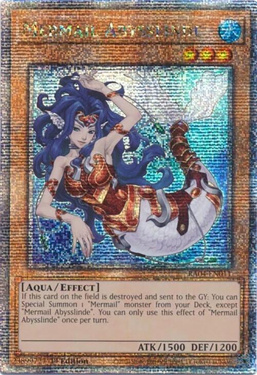 Mermail Abysslinde [RA04-EN011] Quarter Century Secret Rare | Card Merchant Takapuna
