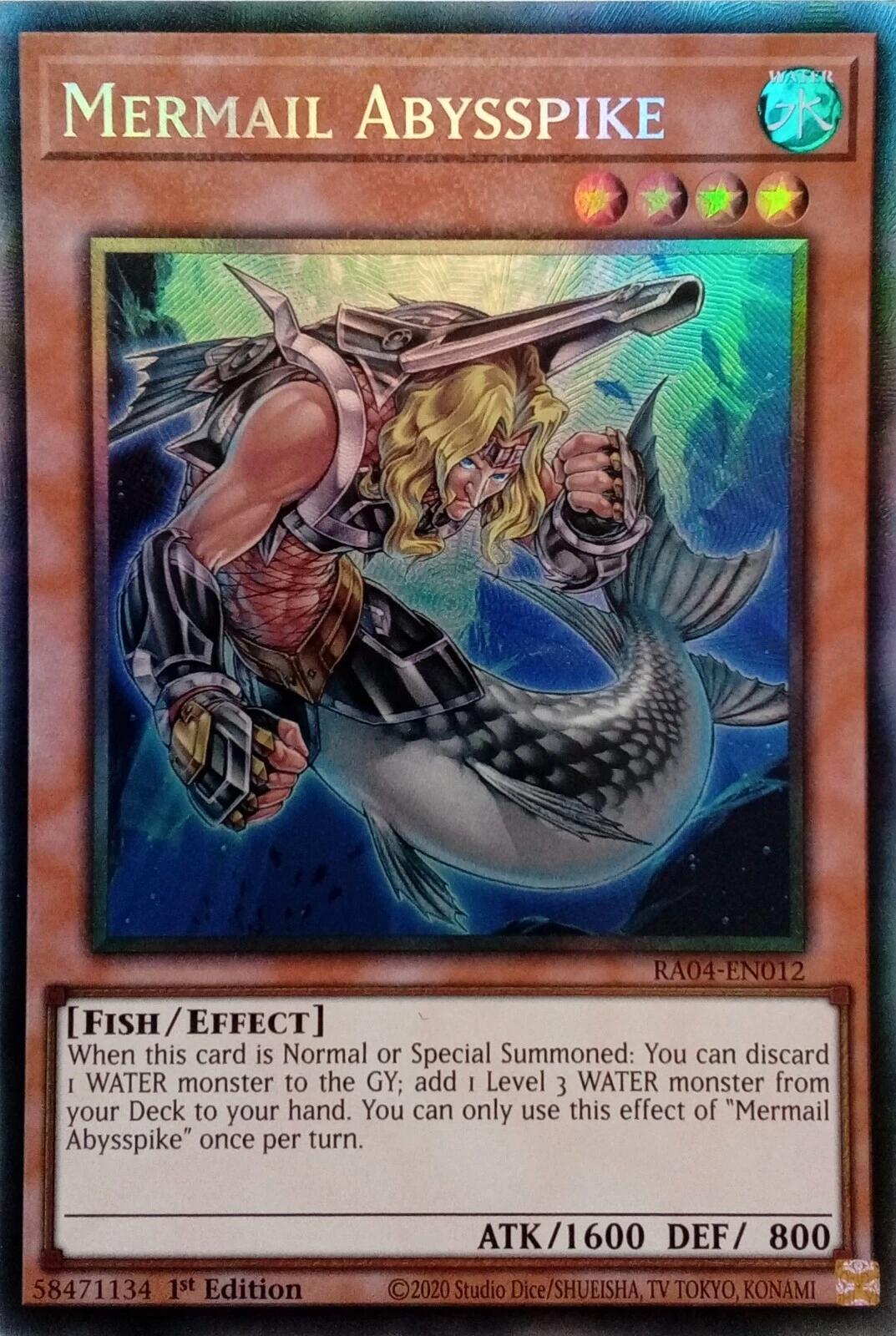 Mermail Abysspike [RA04-EN012] Prismatic Collector's Rare | Card Merchant Takapuna