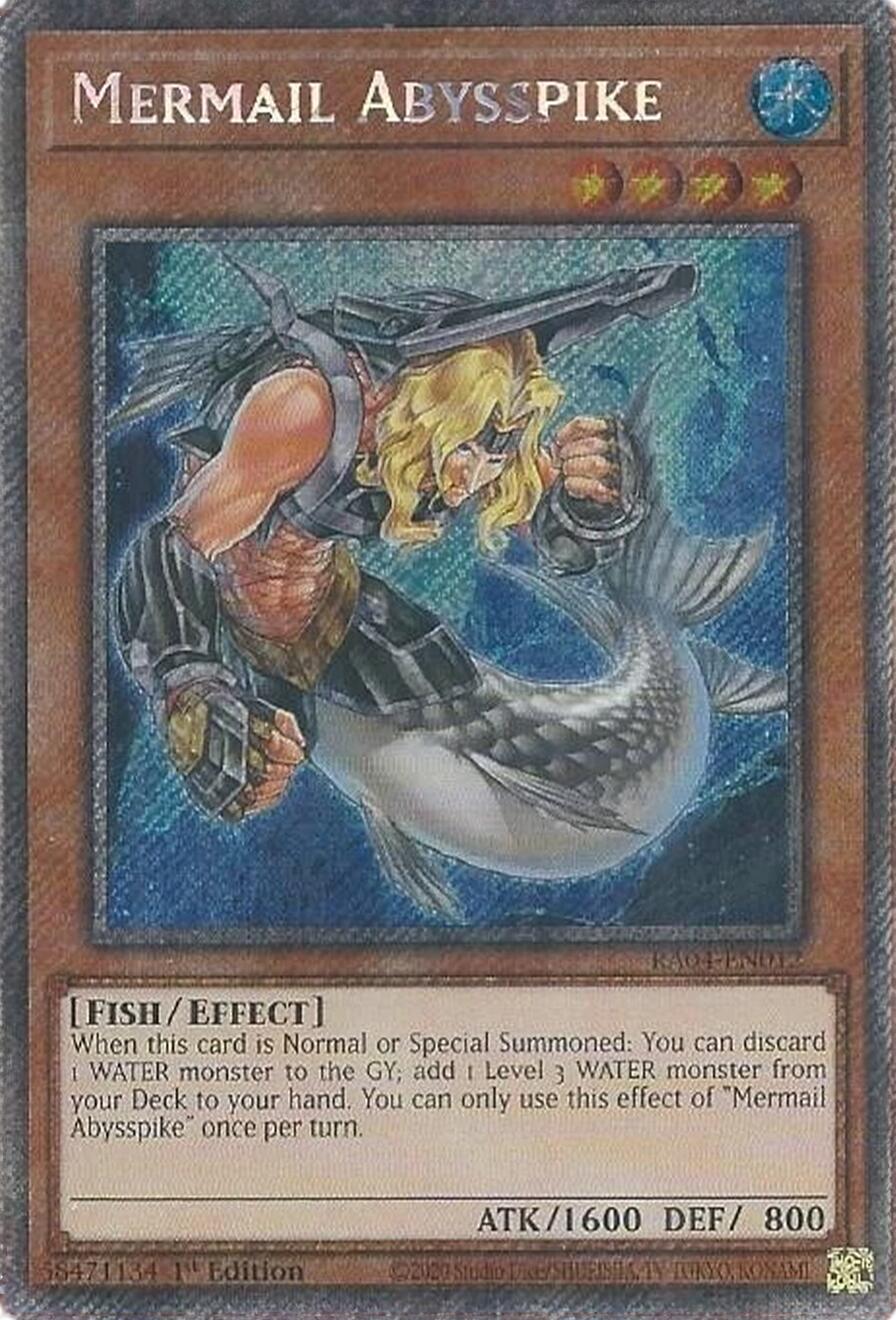 Mermail Abysspike [RA04-EN012] Platinum Secret Rare | Card Merchant Takapuna