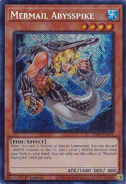 Mermail Abysspike [RA04-EN012] Secret Rare | Card Merchant Takapuna