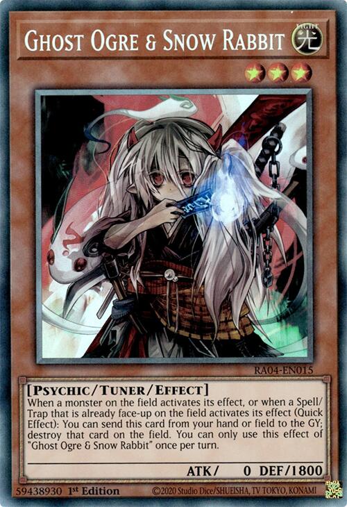 Ghost Ogre & Snow Rabbit [RA04-EN015] Prismatic Collector's Rare | Card Merchant Takapuna