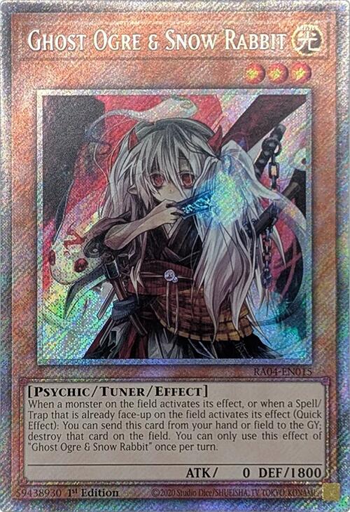 Ghost Ogre & Snow Rabbit [RA04-EN015] Platinum Secret Rare | Card Merchant Takapuna