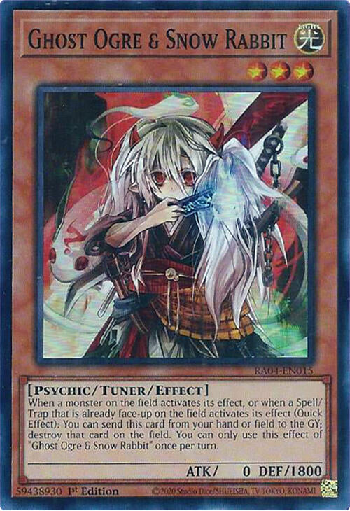 Ghost Ogre & Snow Rabbit [RA04-EN015] Super Rare | Card Merchant Takapuna