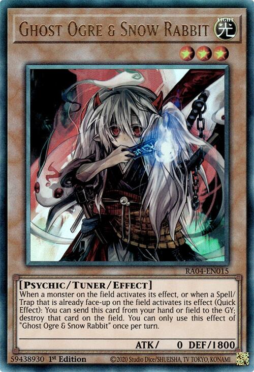 Ghost Ogre & Snow Rabbit [RA04-EN015] Prismatic Ultimate Rare | Card Merchant Takapuna