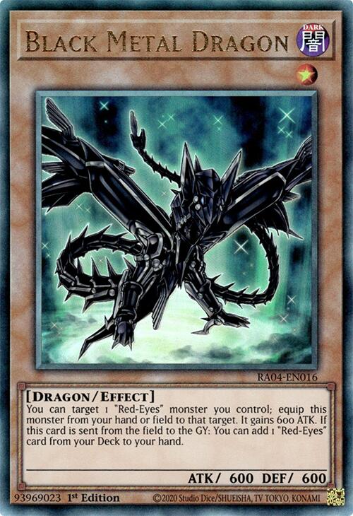 Black Metal Dragon [RA04-EN016] Prismatic Ultimate Rare | Card Merchant Takapuna
