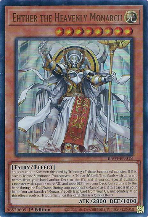 Ehther the Heavenly Monarch [RA04-EN018] Ultra Rare | Card Merchant Takapuna