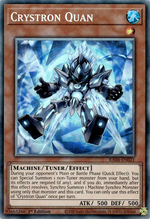 Crystron Quan [RA04-EN021] Prismatic Collector's Rare | Card Merchant Takapuna