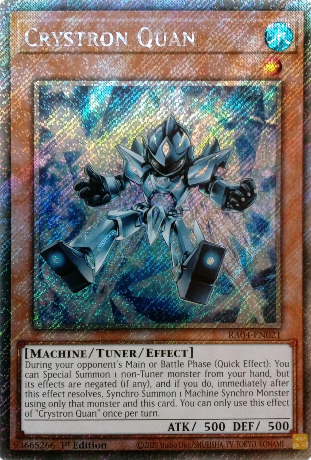 Crystron Quan [RA04-EN021] Platinum Secret Rare | Card Merchant Takapuna