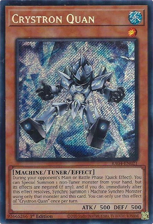 Crystron Quan [RA04-EN021] Secret Rare | Card Merchant Takapuna