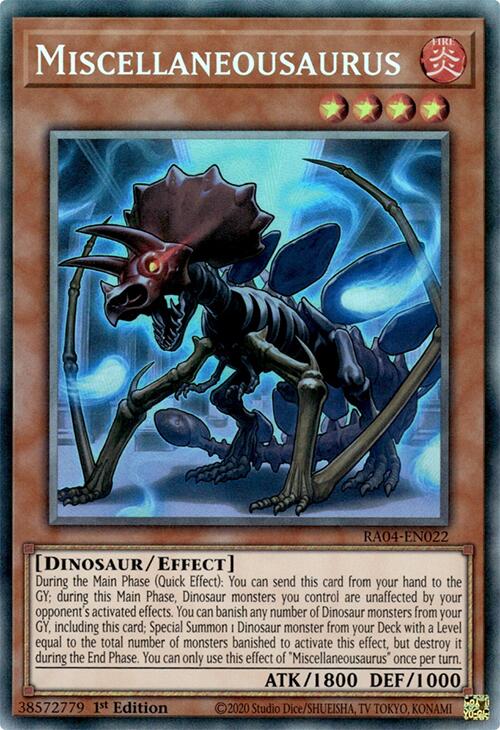 Miscellaneousaurus [RA04-EN022] Prismatic Collector's Rare | Card Merchant Takapuna
