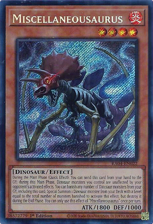 Miscellaneousaurus [RA04-EN022] Secret Rare | Card Merchant Takapuna