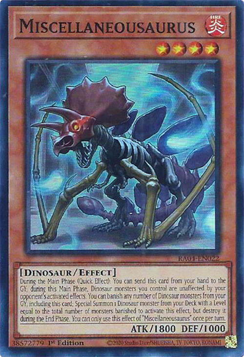Miscellaneousaurus [RA04-EN022] Super Rare | Card Merchant Takapuna