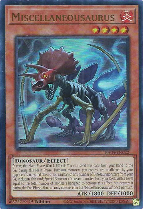 Miscellaneousaurus [RA04-EN022] Ultra Rare | Card Merchant Takapuna