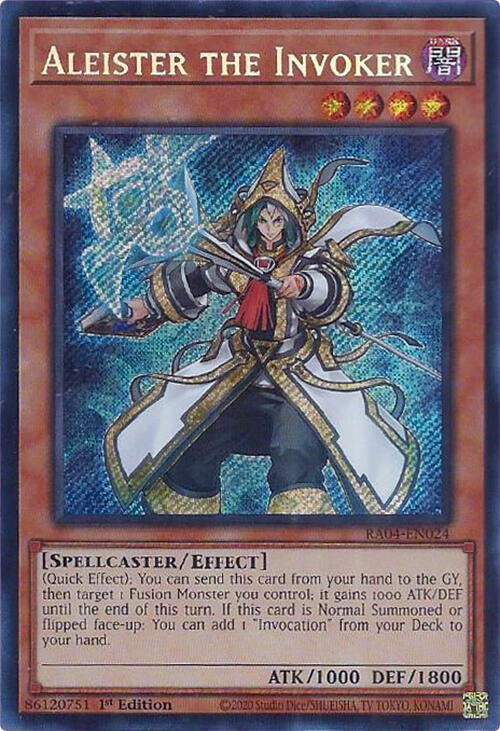 Aleister the Invoker (Alternate Art) [RA04-EN024] Secret Rare | Card Merchant Takapuna