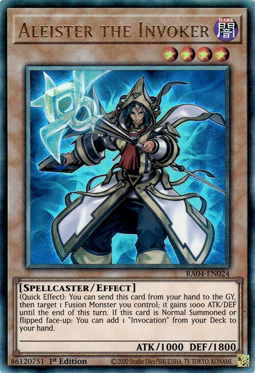 Aleister the Invoker (Alternate Art) [RA04-EN024] Prismatic Ultimate Rare | Card Merchant Takapuna