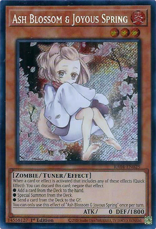 Ash Blossom & Joyous Spring (Alternate Art) [RA04-EN025] Secret Rare | Card Merchant Takapuna