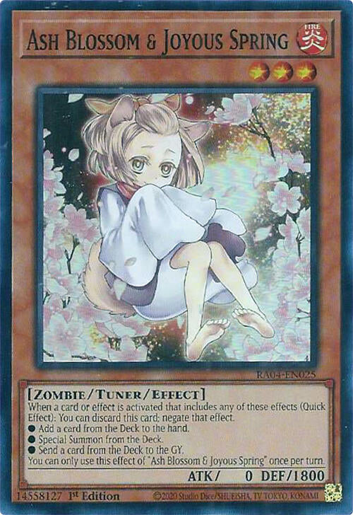 Ash Blossom & Joyous Spring (Alternate Art) [RA04-EN025] Super Rare | Card Merchant Takapuna