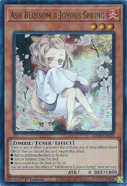 Ash Blossom & Joyous Spring (Alternate Art) [RA04-EN025] Ultra Rare | Card Merchant Takapuna