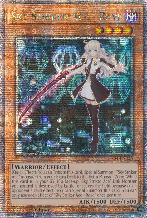 Sky Striker Ace - Raye [RA04-EN026] Quarter Century Secret Rare | Card Merchant Takapuna